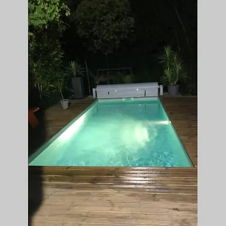 Villa Maison Pierre Avec Piscine Chauffee Bordéus